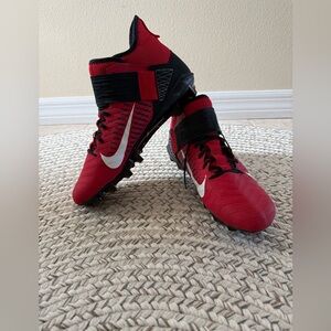 Nike Red and Black Athletic Shoes
